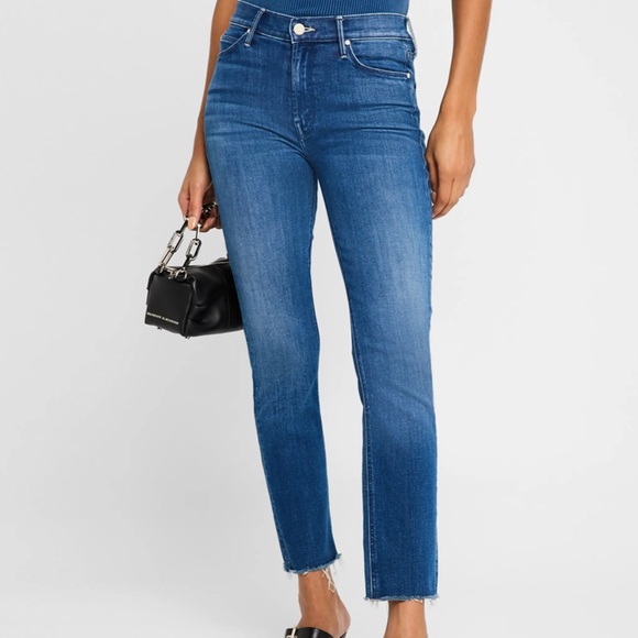 MOTHER The Mid Rise Dazzler Ankle Fray  sz27  $278 - Picture 6 of 9